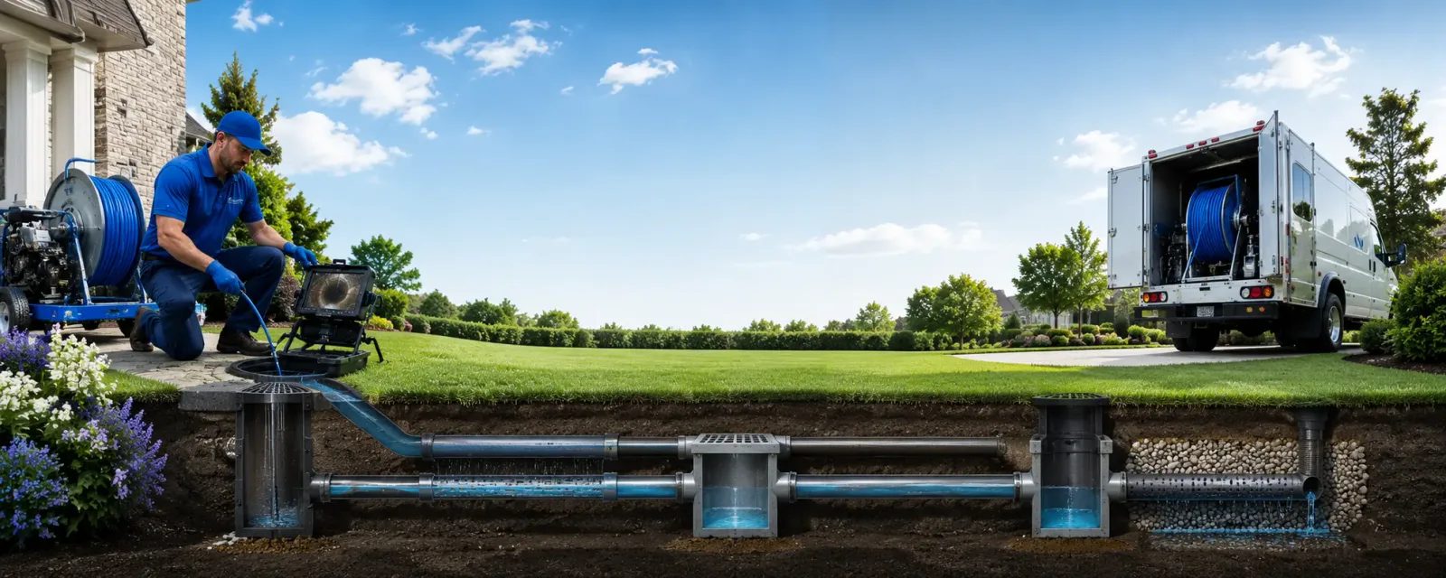Outdoor drain cleaning information for Fairfax, CA